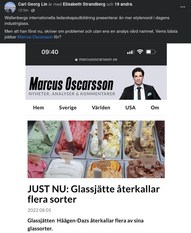 Sent Glassrapporterande Kajalis