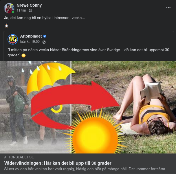 Aftonbladet Förmedlar Att Förändringarnas Vind Anländer På Onsdag