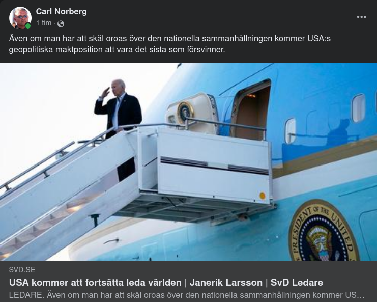 Splittrade & Världsledande I SvD