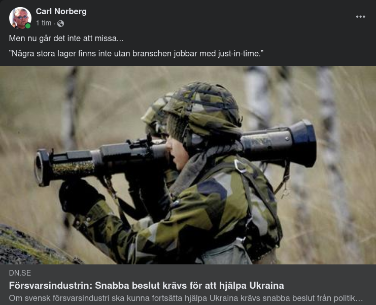 Krigsindustri Utan Stora Lager