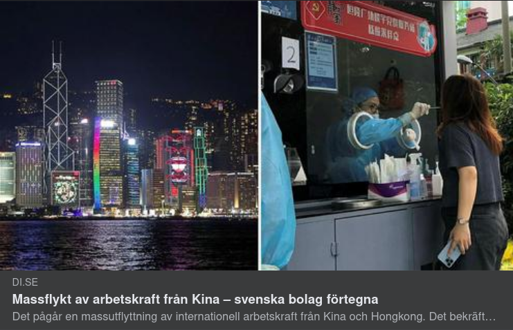 Arbetskraftsmassflykt Från Kina