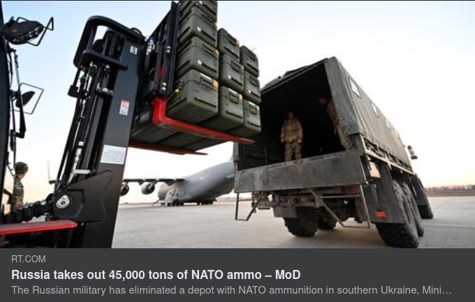 Ryssland Förstör 45 000 Ton Nato-Levererad Ammunition