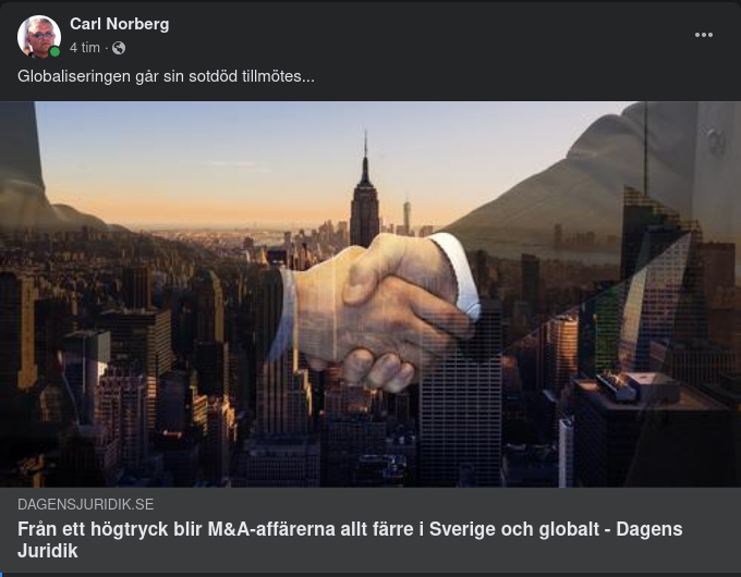 Minskade Globaliseringsaffärer