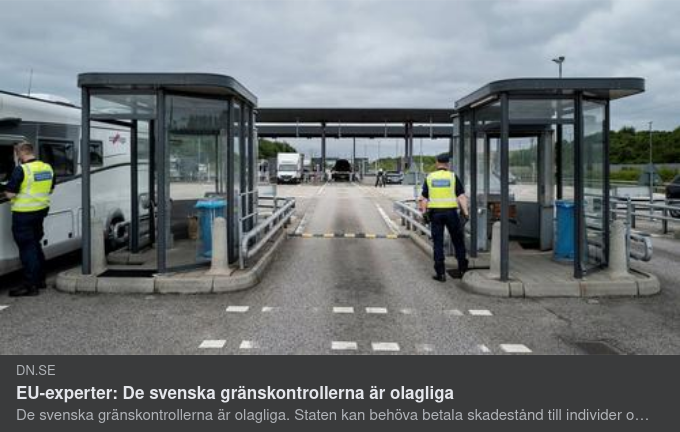 Olagliga Svenska Gränskontroller