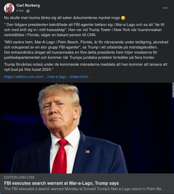 FBI Genomsöker Mar-A-Lago