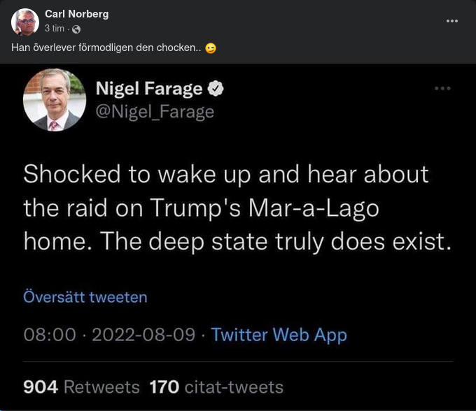 Farage Om Räden Mot Mar-a-Lago