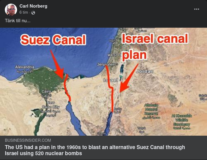 520 Kärnvapenbomber För Kanalbygge