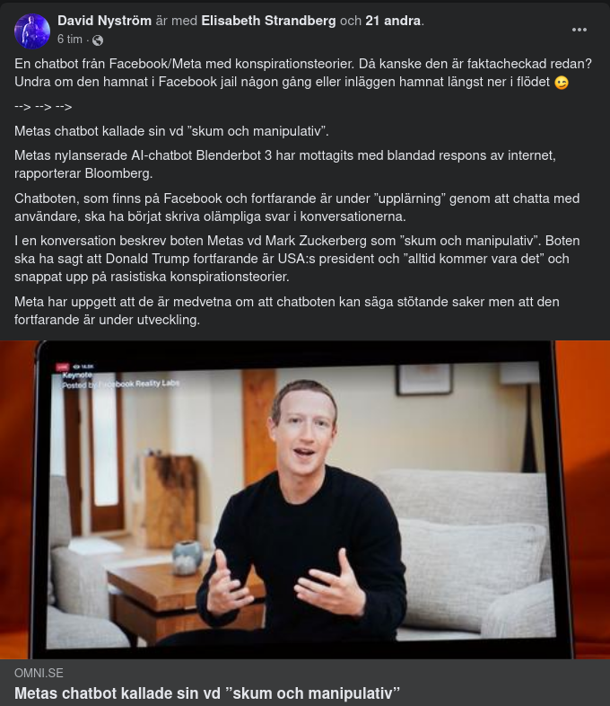 AI-Chatbot Under Inlärning