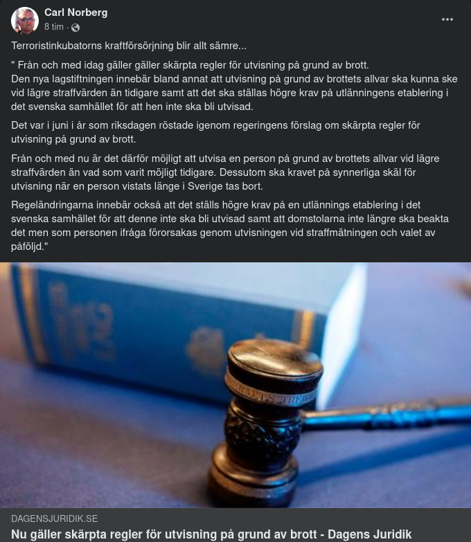 Skärpta Brottsutvisningslagar