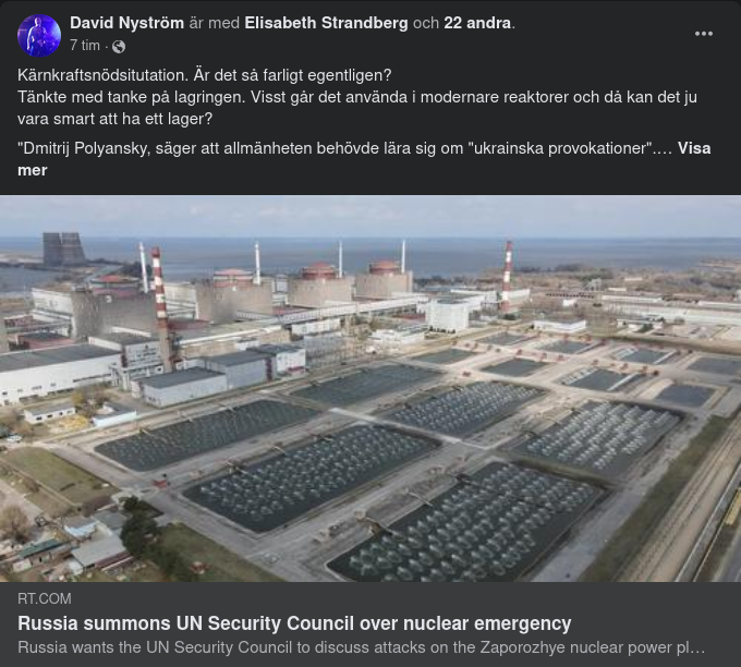 Ryssland Kallar FN Över Kärnkraftsnödsitutation