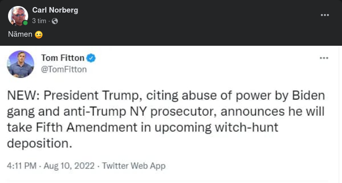 Fifth Amendment För Trump