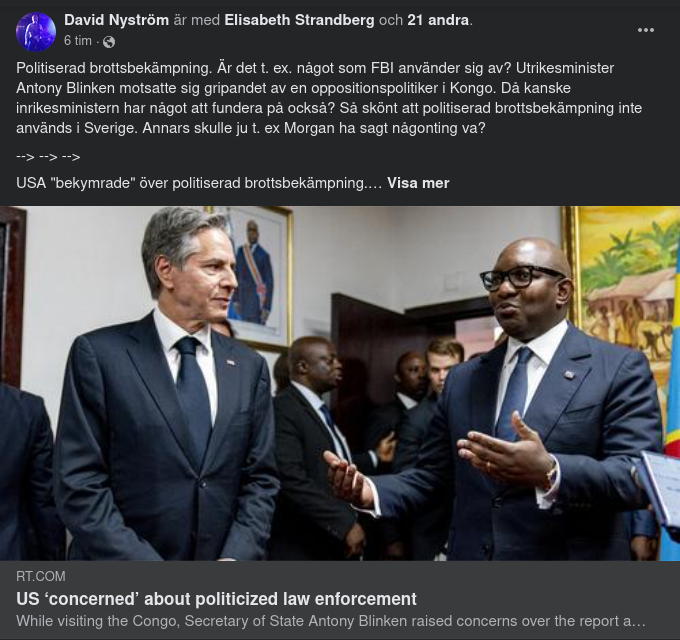 Berörande Politiserad Brottsbekämpning