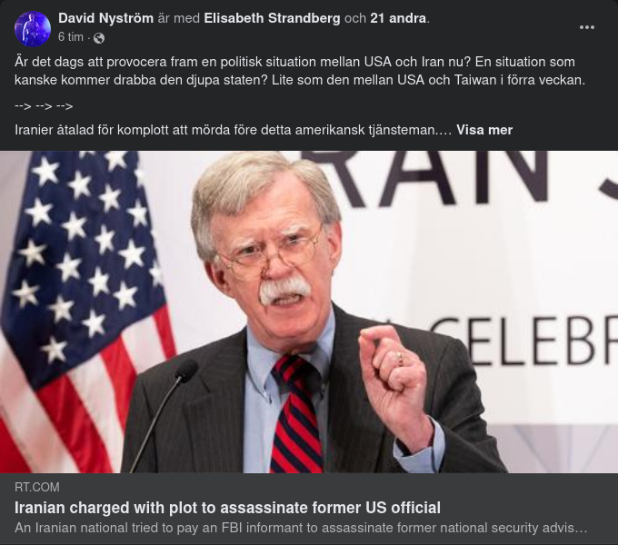 Iranier Åtalad För Mordplan Mot Bolton