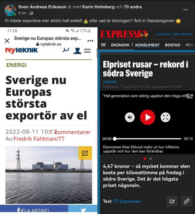 Sveriges Elpris & Elexport