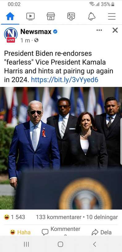 Biden Gillar Harris