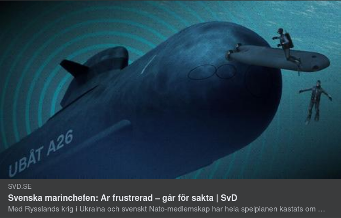 Frustrerad Svensk Marinchef