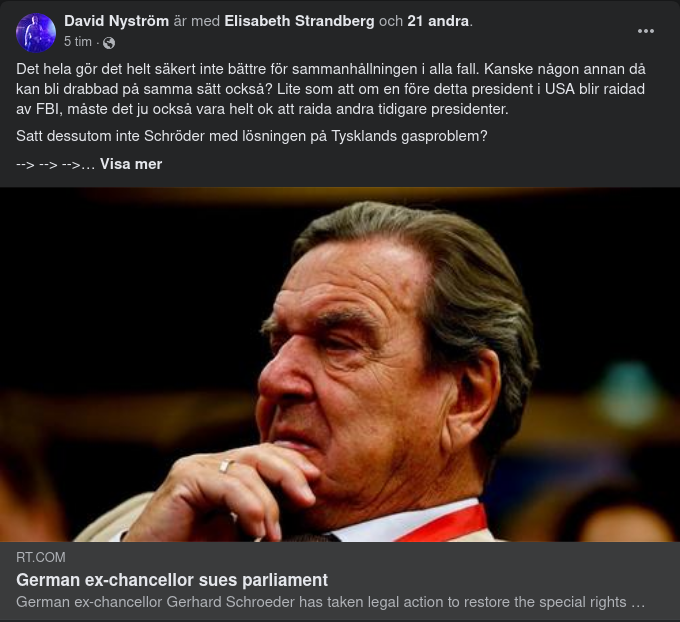 Schröder Stämmer Parlamentet