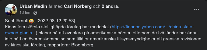 Kinesiska Avnoteringsplaner
