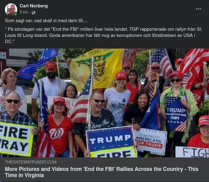 "End The FBI"-Möten