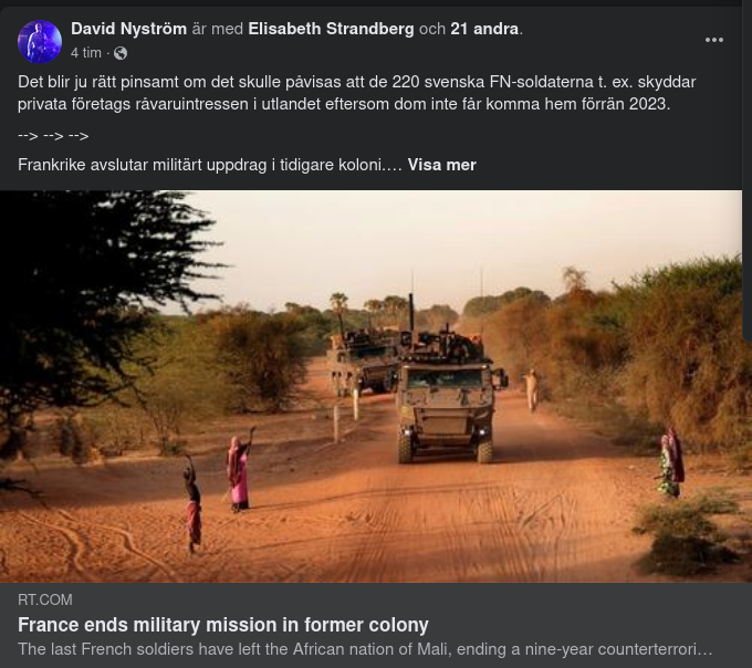 Frankrike Avslutar Militär Verksamhet I Mali