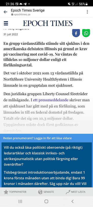 Förlikning Efter Vaccinkrav