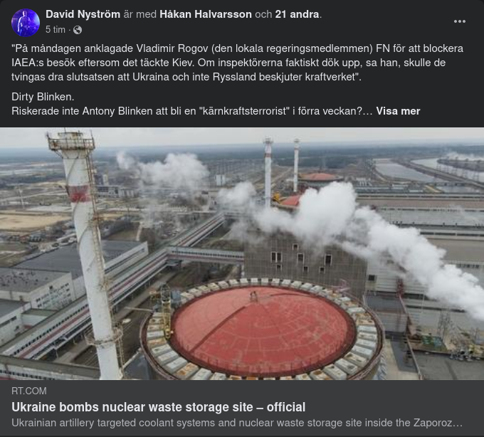 Ukraina Beskjuter Kärnavfallslagringsplats - FN Blockerar IAEA-Besök