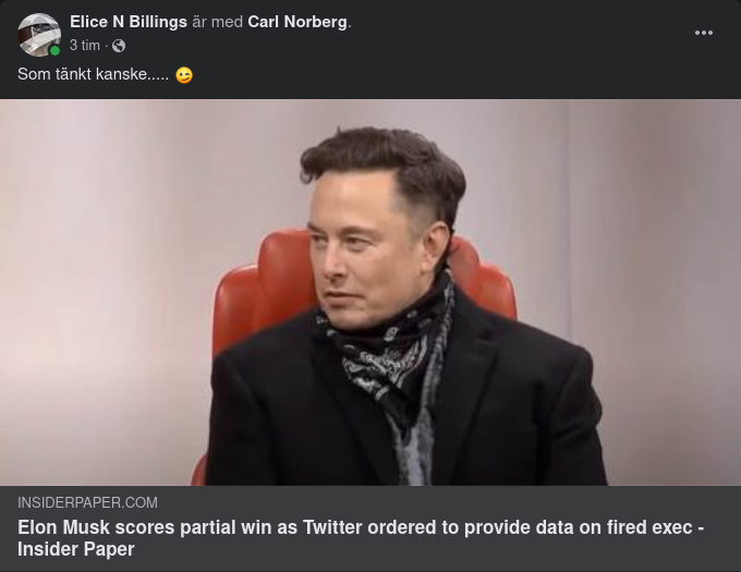 Delvinst För Musk Mot Twitter