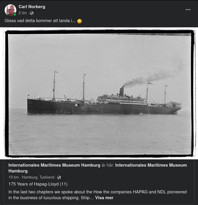 Hapag-Lloyd Med Bäring...