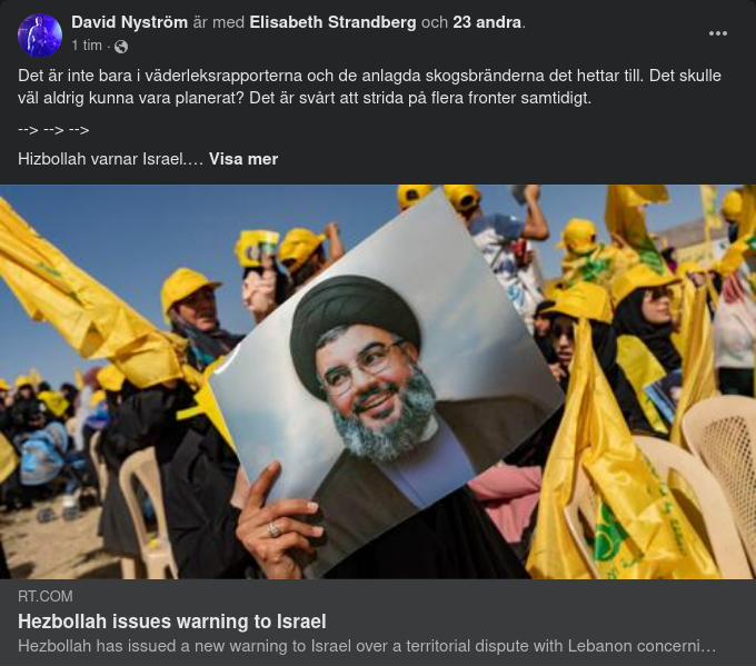 Hizbollah Varnar Israel