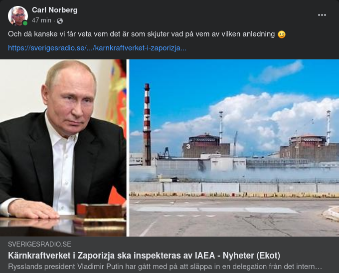 IAEA Ska Inspektera Zaporizja Kärnkraftverk