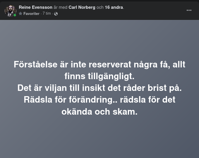Förståelse & Vilja Till Insikt