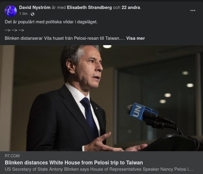 Blinken & En Fri Pelosi