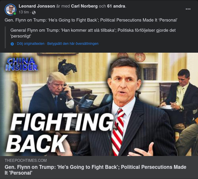 Flynn: Trump Kommer Slå Tillbaka