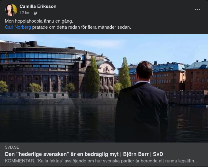 Myten "Den Hederlige Svensken"