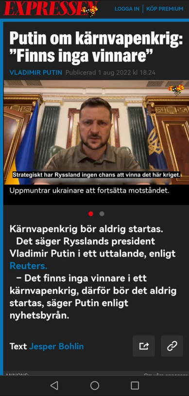 Kärnvapenkrig & Civilbefolkningsbeskjutning