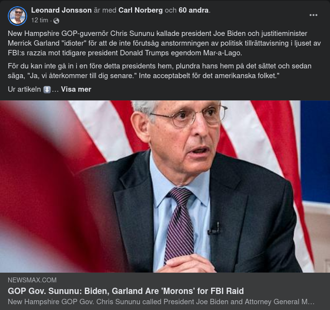 Idiotförklarande Sununu