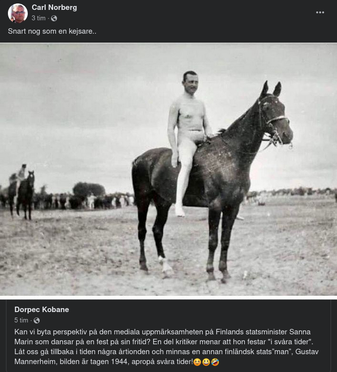 Kejsarklädd Mannerheim