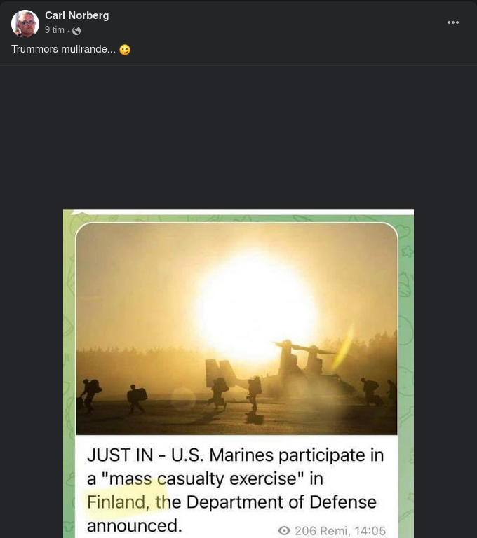 Trummullerövning I Finland