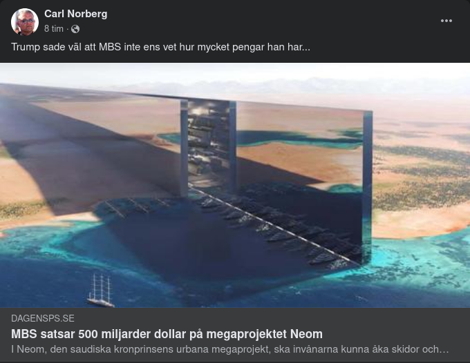 MbS:s Stadsprojekt Neom
