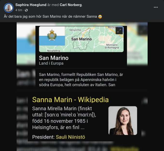 Sanna Marino...San Marin...