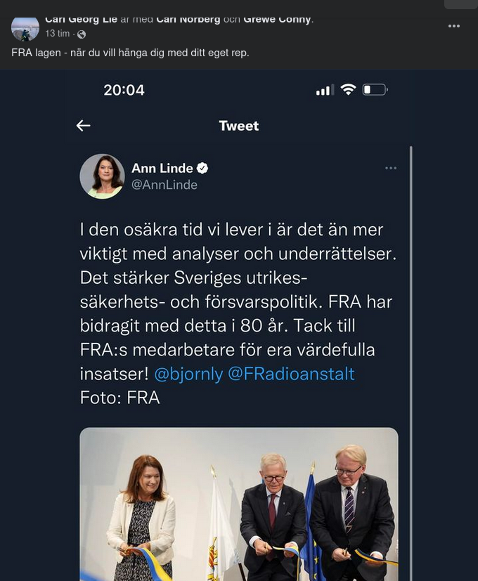 Linde Tackar FRA För 80 År