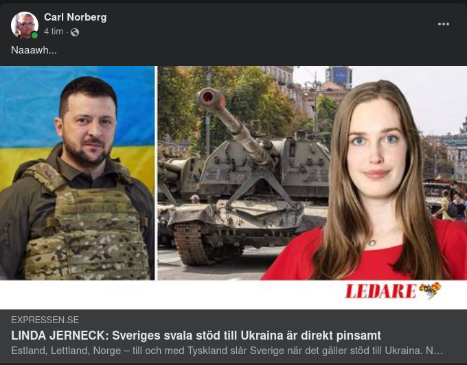 Pinsamt Svalt Svenskt Ukrainastöd I Expressen