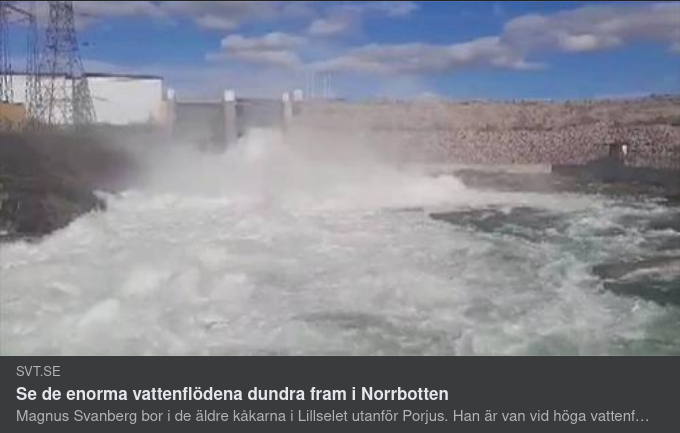 Enorma & Dundrande Vattenflöden I Norrbotten
