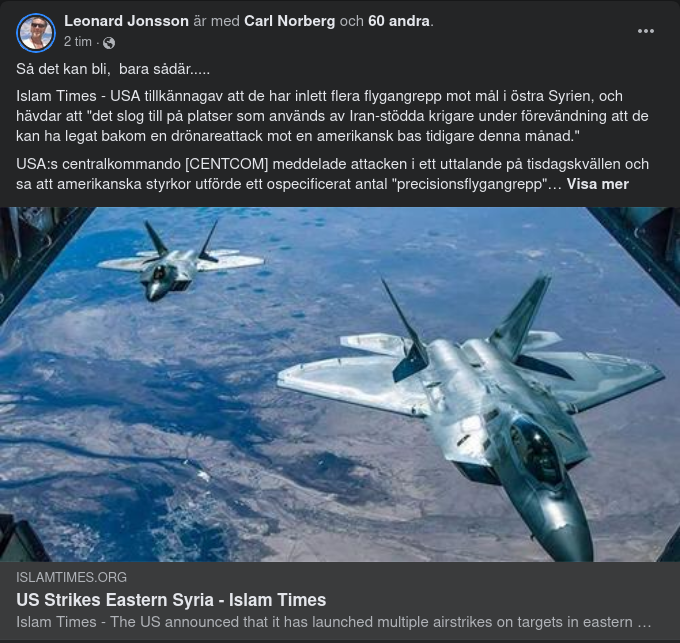 USA Attackerar I Syrien
