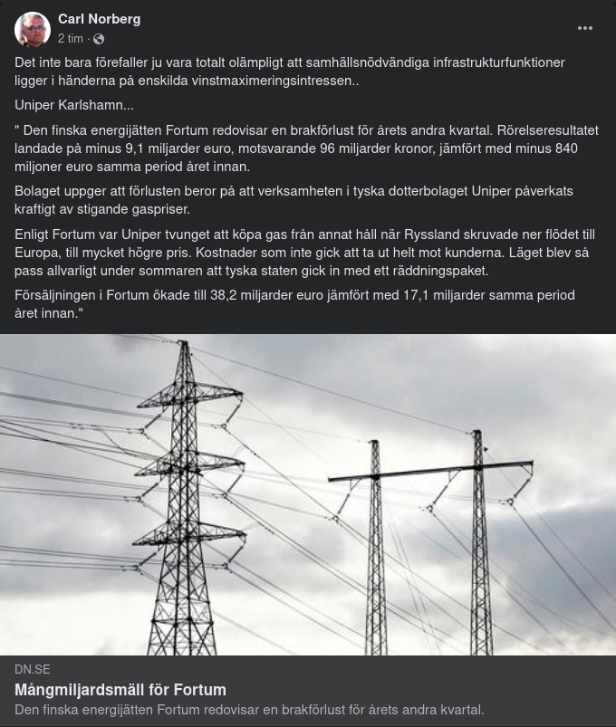 Mångmiljardsmäll För Fortum