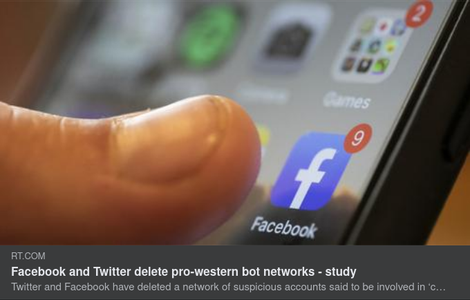 Pro-Västerländska Bot-Nätverk Borttagna