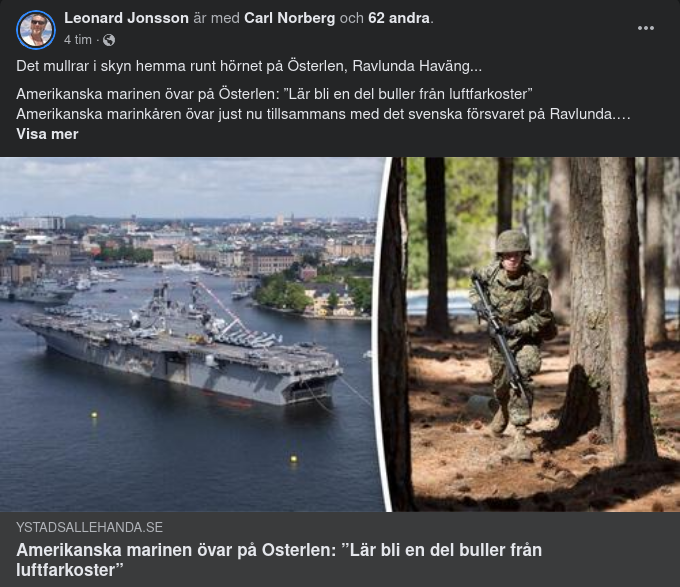 Österlensövande Amerikansk Marinkår