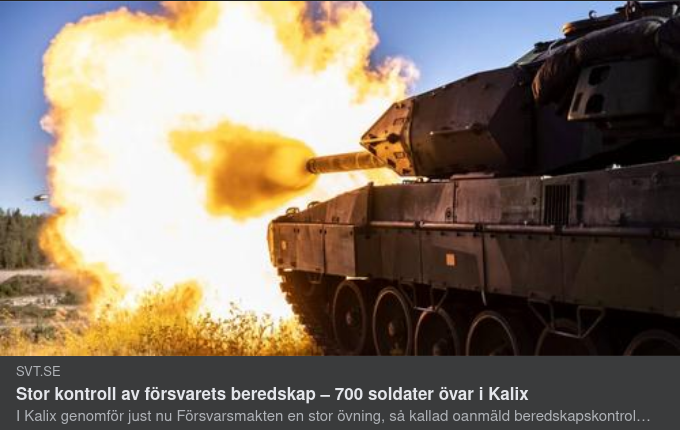 Kalixövning - Stor Kontroll Av Försvarets Beredskap