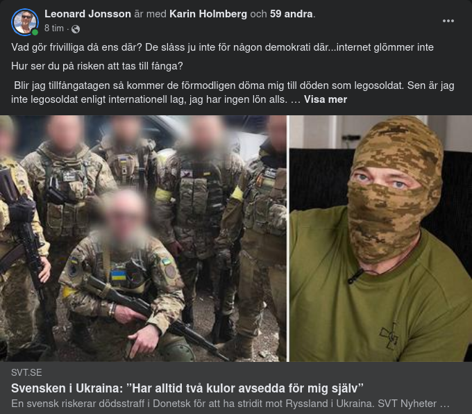 Svensk Frivillighet I Ukraina
