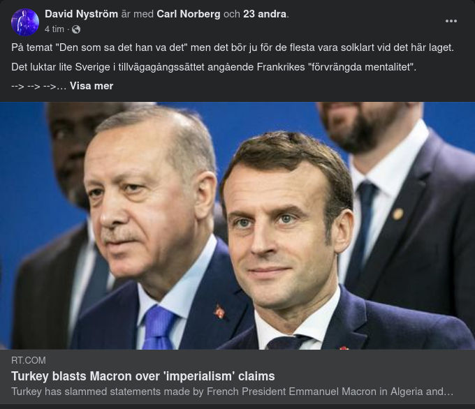 Turkiet & Frankrike Om Varandras Imperialism